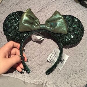 Disney Parks Emerald Sequin Ears